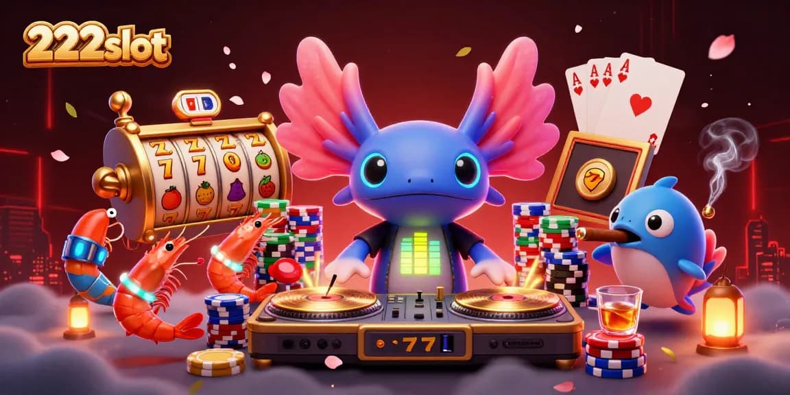Menangkan jackpot bermain di 222slot dengan DJ axolotl dan suasana penuh kemeriahan.