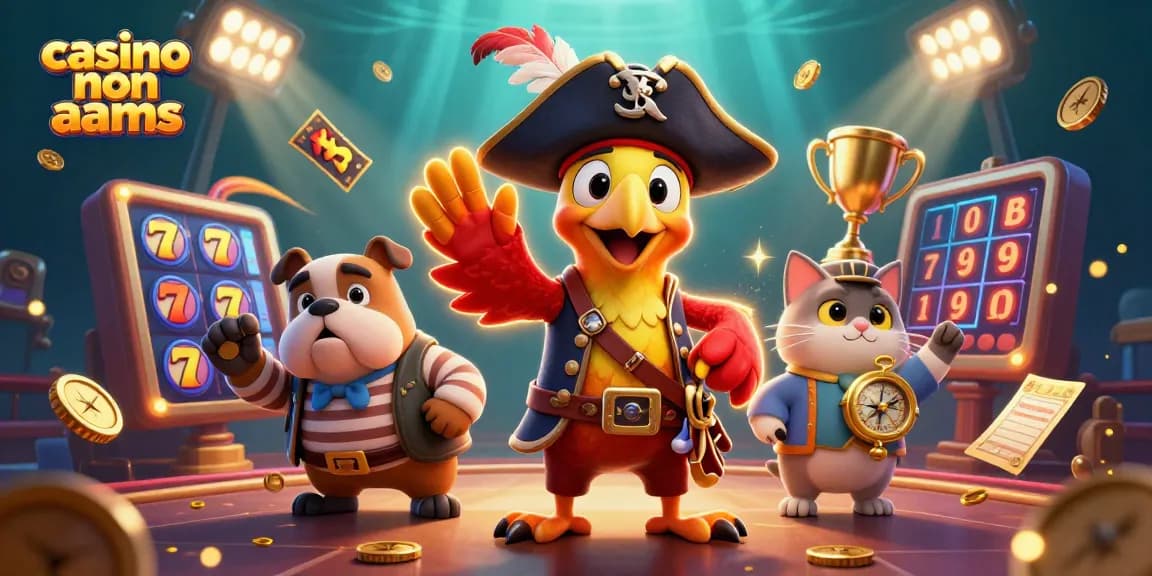 Gioca nei migliori casino non AAMS con la guida visiva di personaggi 3D avventurosi.