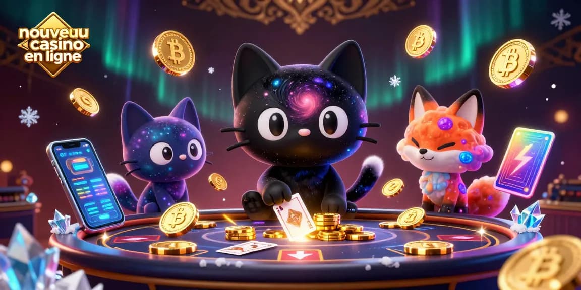 Découvrez l'univers captivant d'un nouveau casino en ligne avec un chat gravitique et une ambiance galactique.