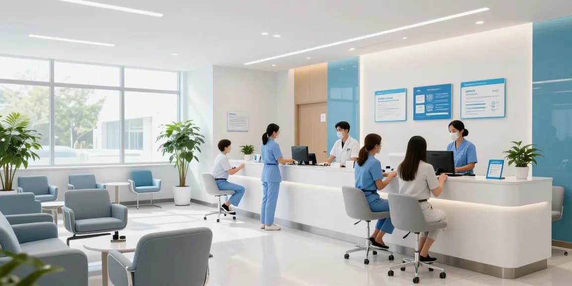 Hair transplant Turkey at a modern health clinic focused on patient care and doctor consultation.