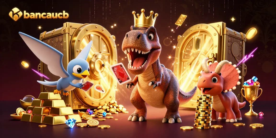 Experience thrilling gameplay with bancaucb as colorful characters engage in casino action.