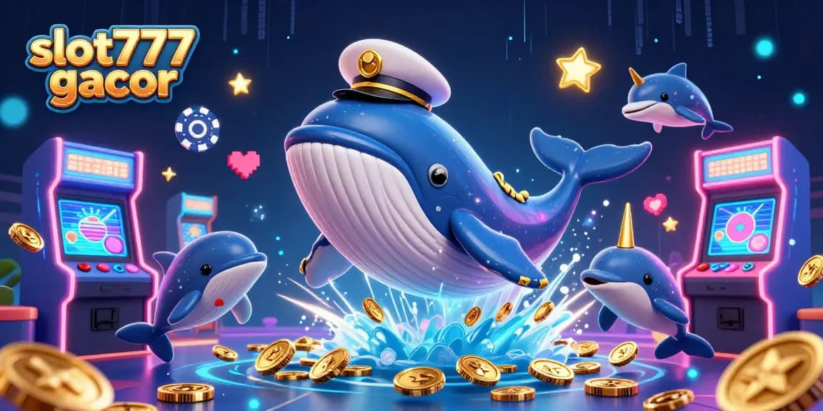 Mainkan slot777 gacor dengan pemandangan seru karakter lucu dan elemen kasino yang meriah.