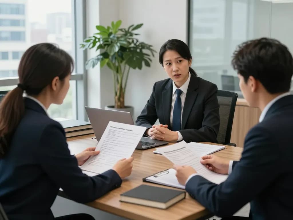 Alexandria Personal Injury Lawyer consulting with a client in a modern law office environment.