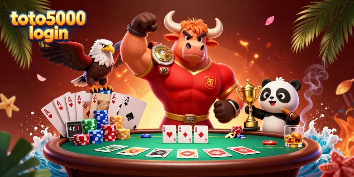 Win big with exciting toto5000 login gaming featuring a dynamic casino scene.