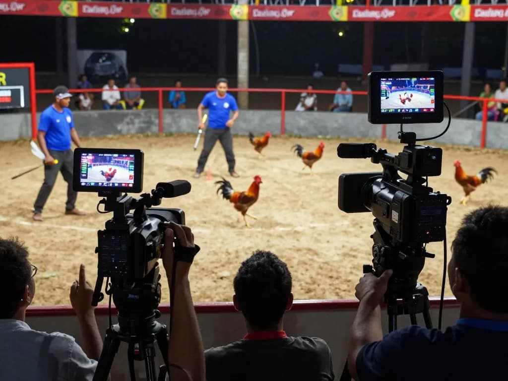 Watch live cockfighting action online at DAGA88, with clear visuals and thrilling moments.