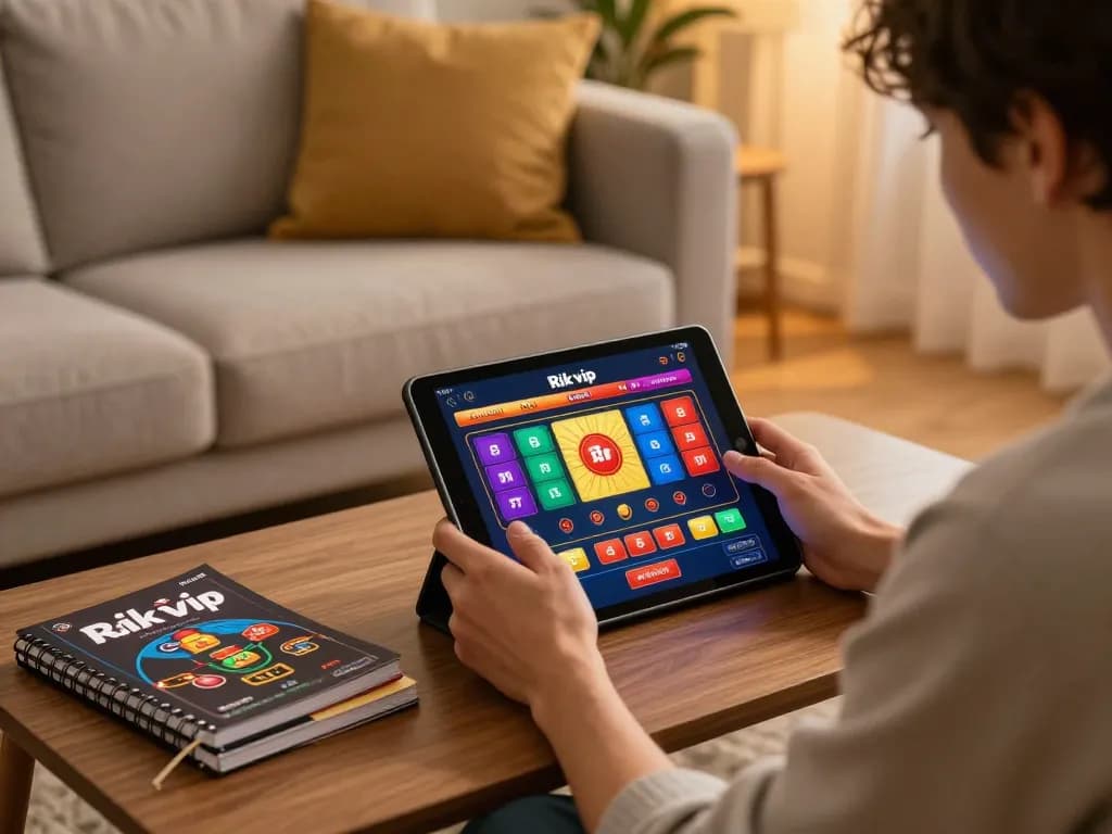 Enjoying the excitement of rik vip online gaming in a cozy home setting
