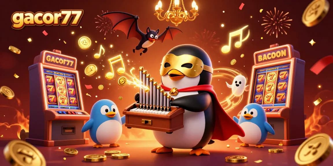 Bermain di gacor77 dengan penguin opera menikmati kemenangan dari slot dan koin emas yang melimpah.