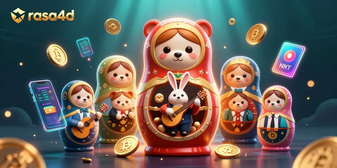 Saat bermain, rasa4d menghadirkan suasana kasino dengan beruang Matryoshka 3D yang menawan dan elemen kripto hidup.