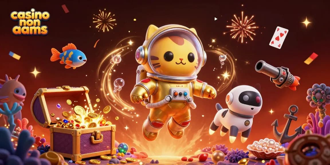Gioca nei casino non AAMS con il gatto astronauta e il suo cane robot tra tesori sottomarini