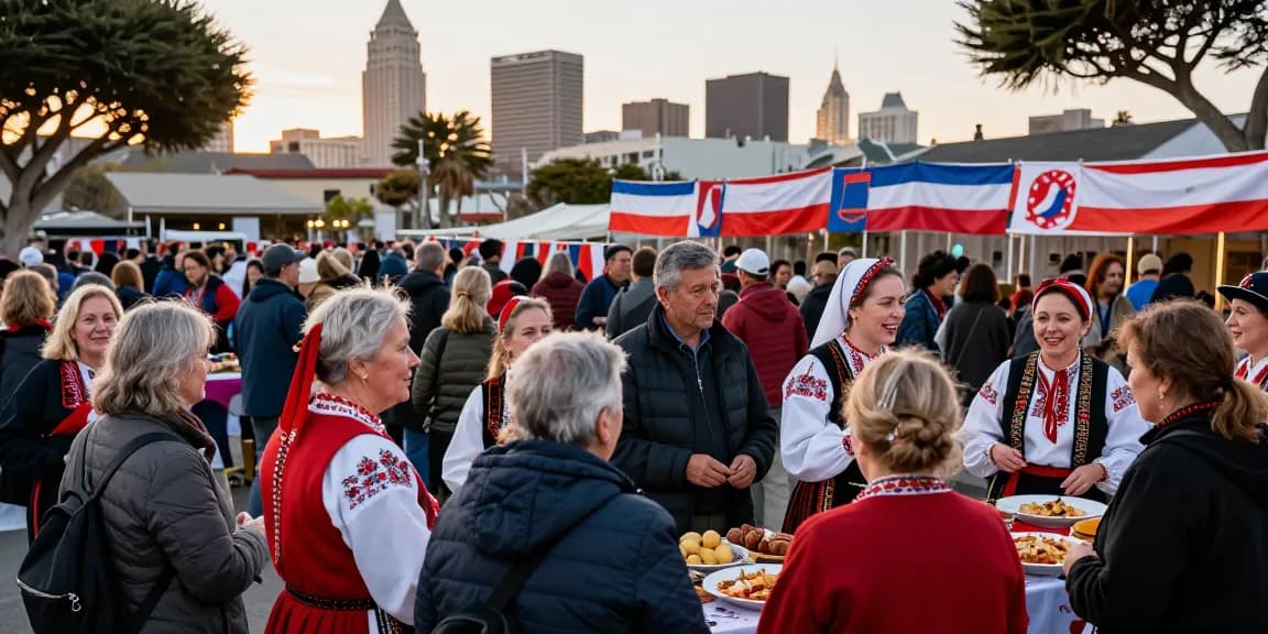 Community gathering at https://www.sfpol.com/ showcasing Polish culture in San Francisco.