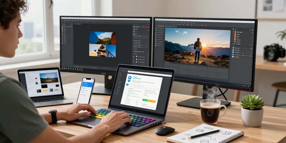Snipaste software in action on a modern workspace, showcasing efficient screen capturing and annotation.