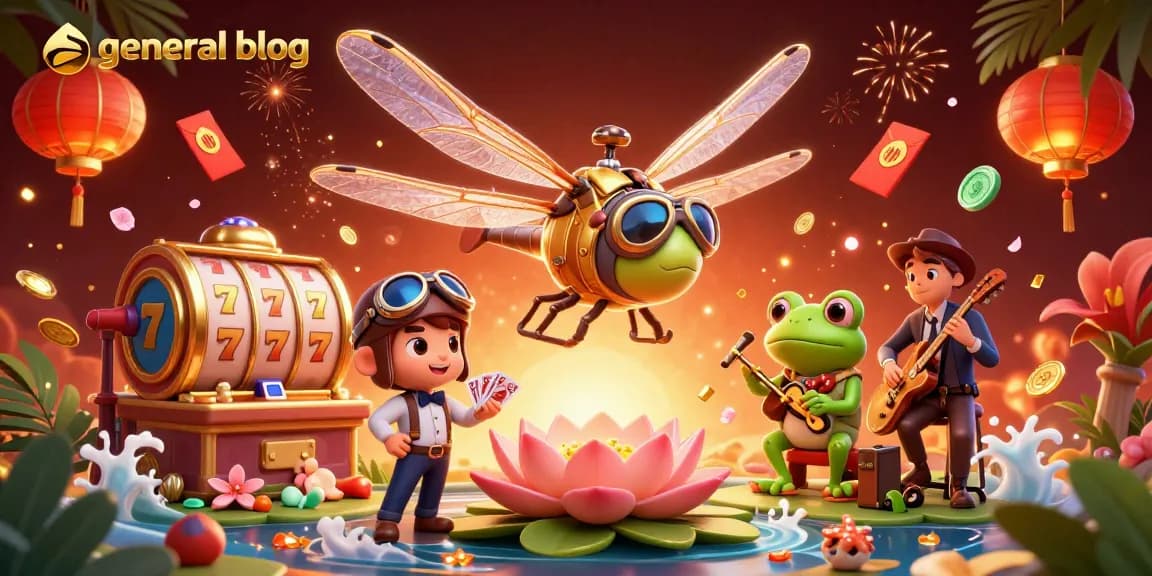 Engage with the general blog on exciting casino adventures featuring a dragonfly pilot and frog croupier.