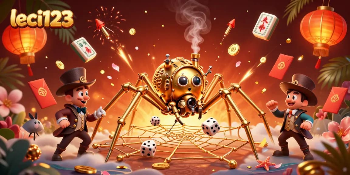 Engage with leci123's exciting gaming experience, featuring vibrant casino elements and a dynamic ambiance.