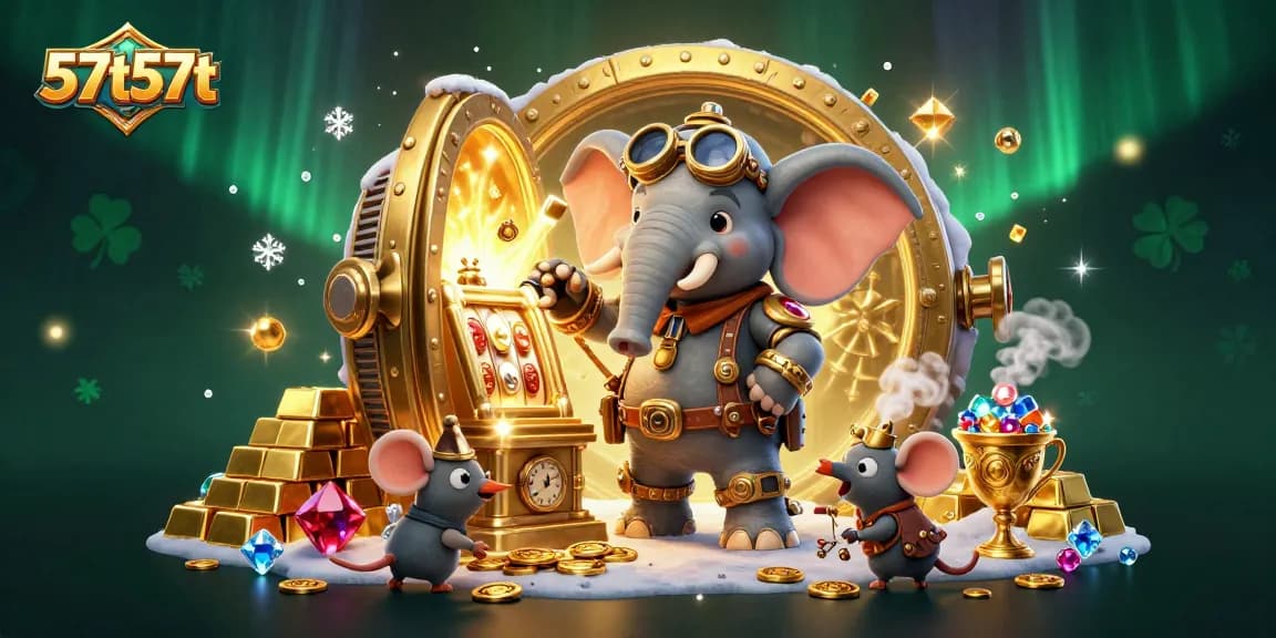 Engage with thrilling slots at 57t57t featuring a steampunk elephant and golden treasures.