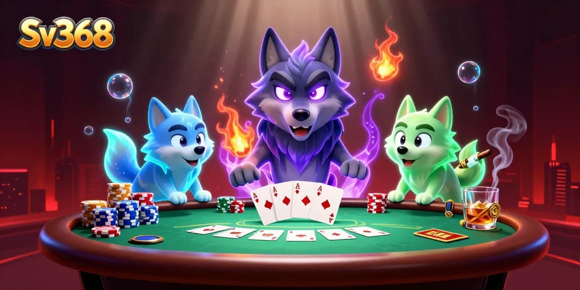 Experience thrilling Sv368 gambling with ghostly wolves and a vibrant poker scene