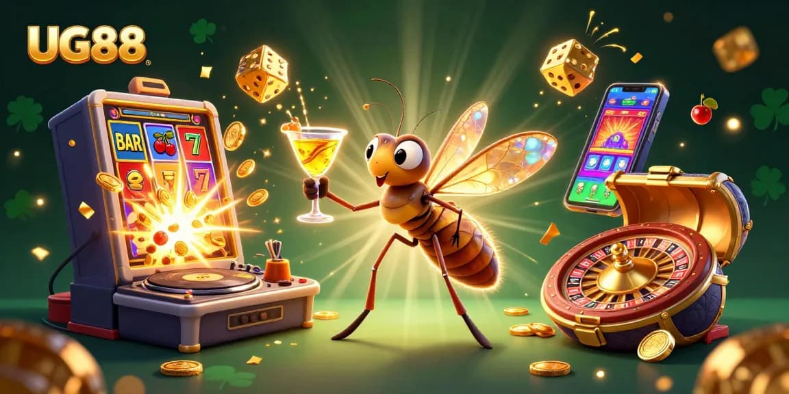 Engage with UG88's dynamic casino experience featuring vibrant characters and exciting game elements.