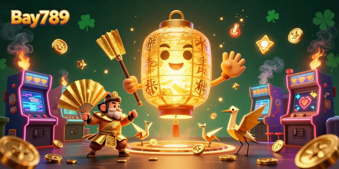 Experience exciting gameplay at Bay789 with a vibrant casino scene featuring dynamic characters and game elements.
