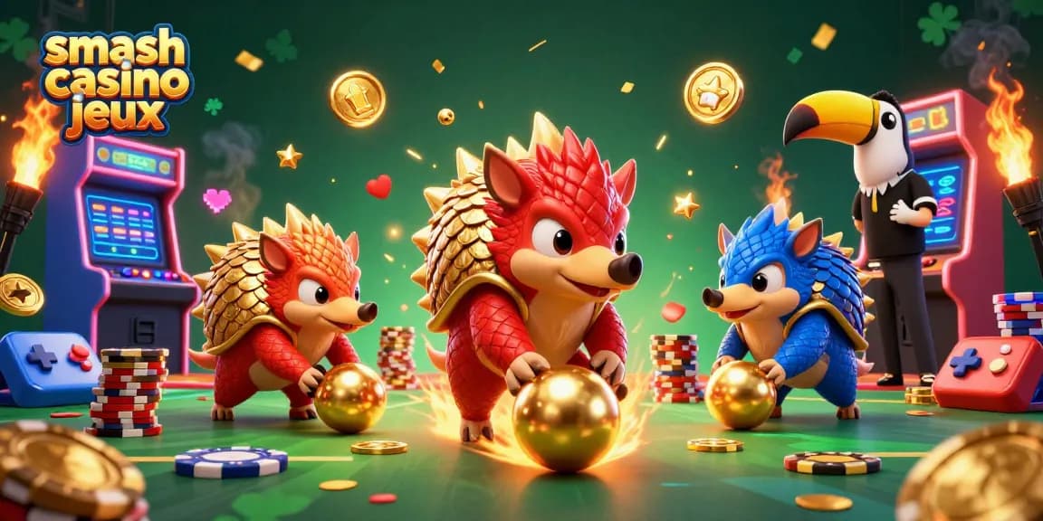 Profitez des jeux smash casino jeux avec des pangolins rivaux et des machines vibrantes