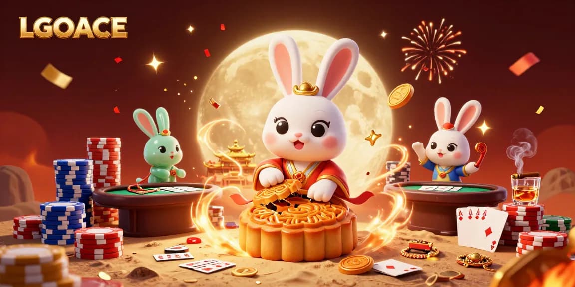 LGOACE offers an exciting online gambling experience featuring vibrant poker elements and casino action.