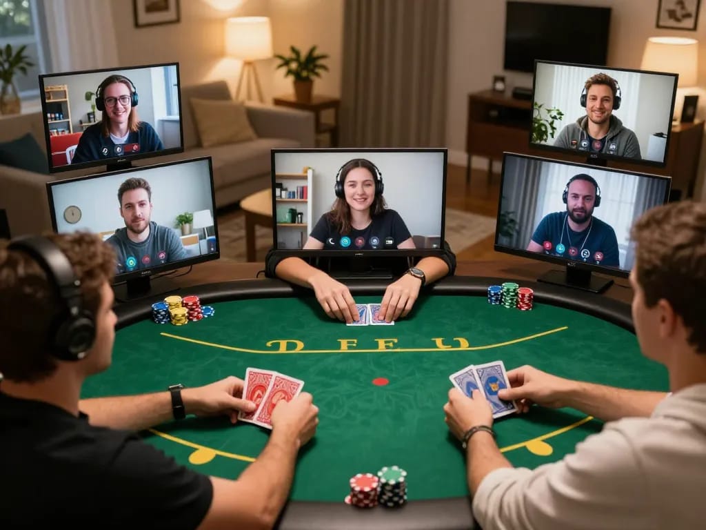 Players enjoying a virtual poker game on cm88, showcasing strategic moves and social bonding.