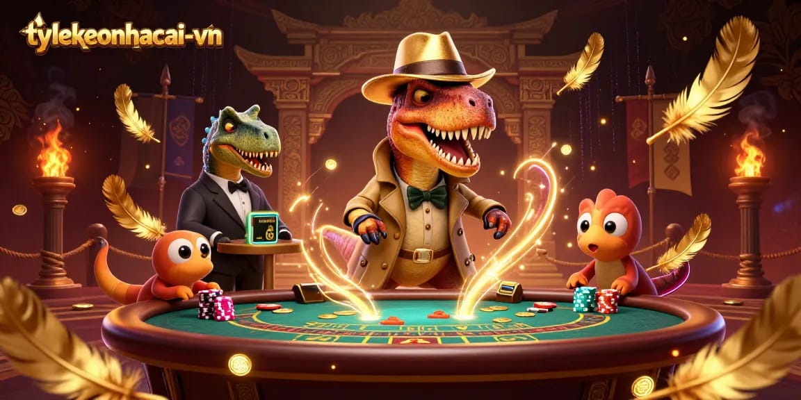 Experience the thrill of tylekeonhacai-vn with a velociraptor card counter and action-packed casino drama.