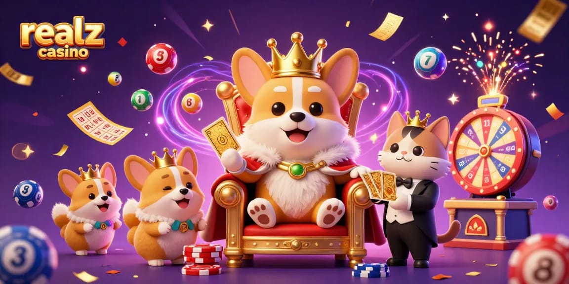 Experience the exciting games at realz casino, featuring colorful elements and dynamic action