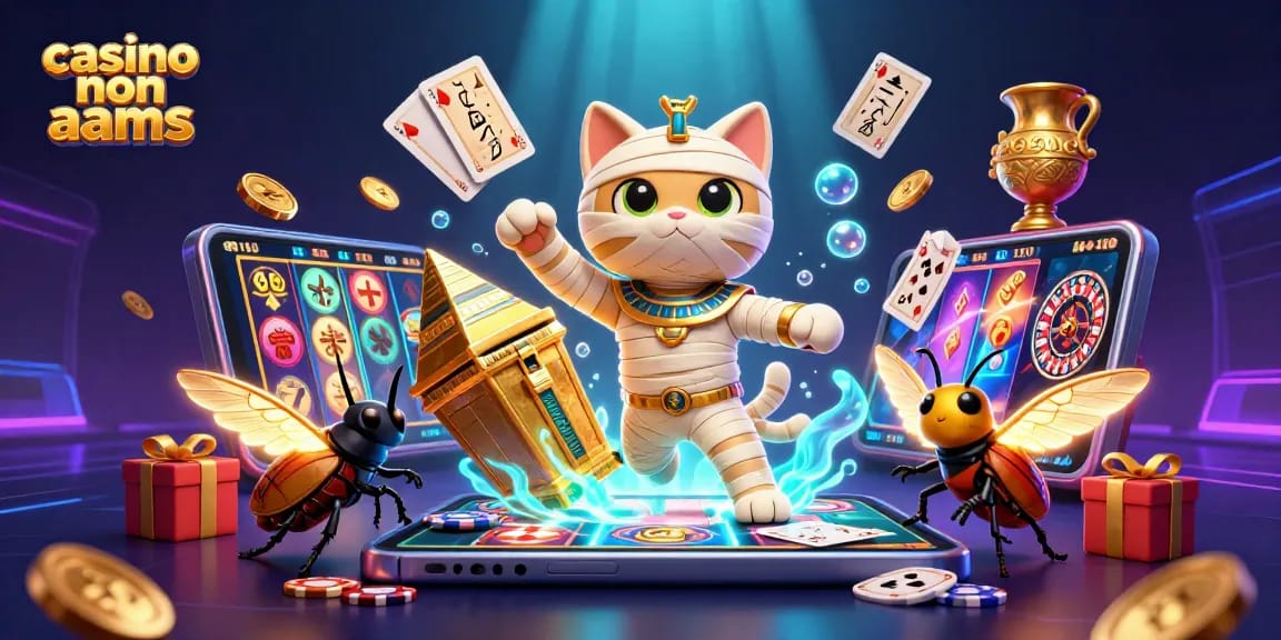 Il casino non AAMS offre emozioni con un gatto mummia e giochi da tavolo stravaganti.
