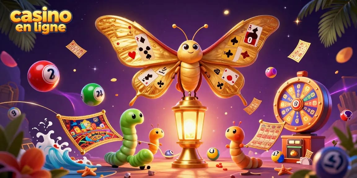 Joue au casino en ligne avec des machines à sous animées et une ambiance colorée remplie d'excitation.