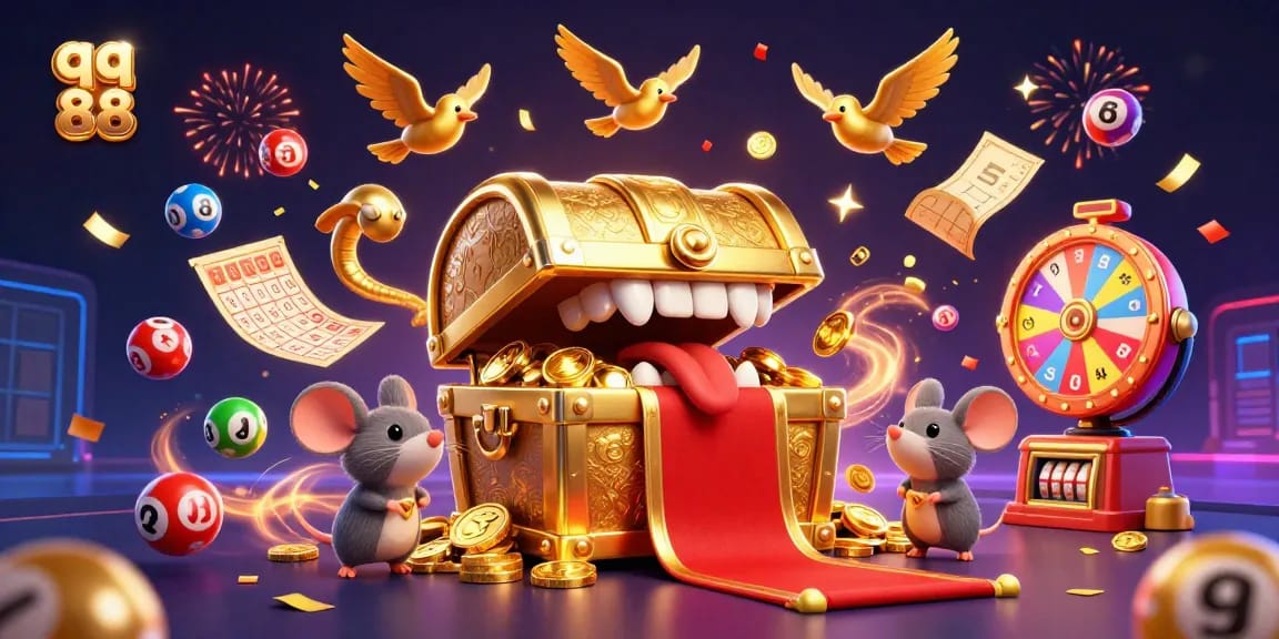 Engage with qq 88's exciting prize wheel and dynamic lottery elements, celebrating gaming riches.
