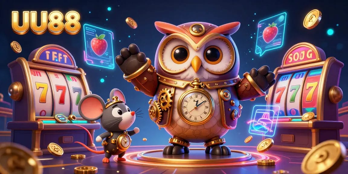 Experience thrilling slot action at UU88 with vibrant characters and dynamic game elements.