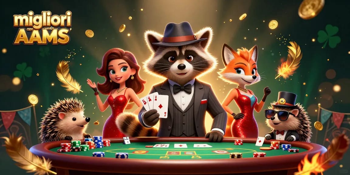 Gioca nei migliori casino non AAMS con un'affascinante atmosfera dove un tasso elegante si esibisce con una mano reale.