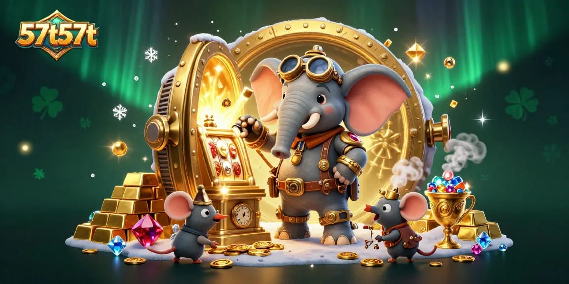 Engage with thrilling slots at 57t57t featuring a steampunk elephant and golden treasures.