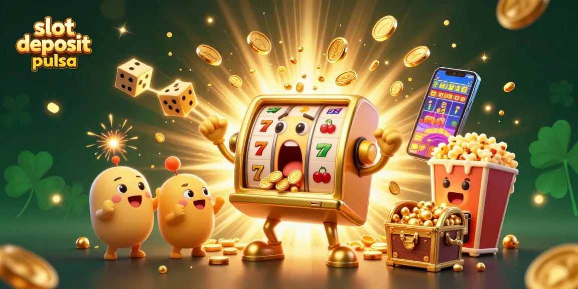 Slot deposit pulsa memberikan pengalaman bermain slot yang menakjubkan dengan mesin slot emas dan simbol keberuntungan.