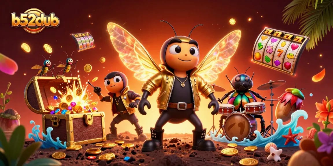 B52club engages players with exciting slots surrounded by vibrant casino elements