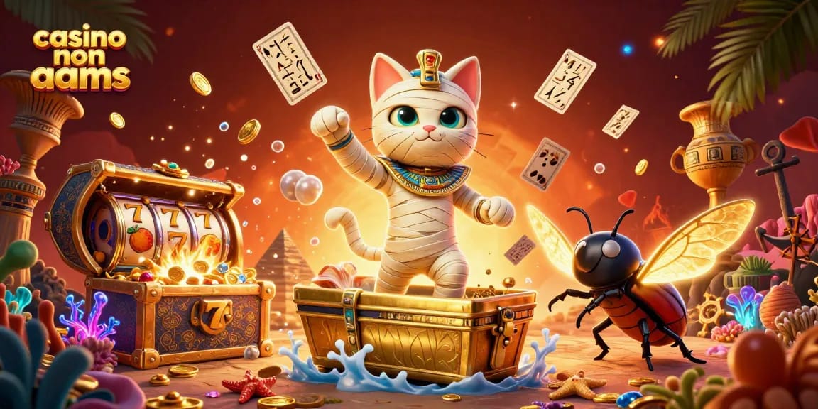 Vivi l'emozione del casino non AAMS con una mummia egiziana e giochi avvincenti.