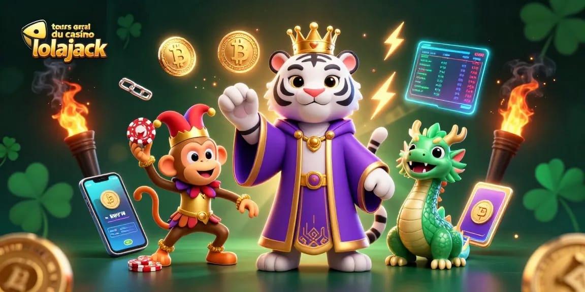 Play games with tours gratuits du casino lolajack while surrounded by magical creatures and casino elements.