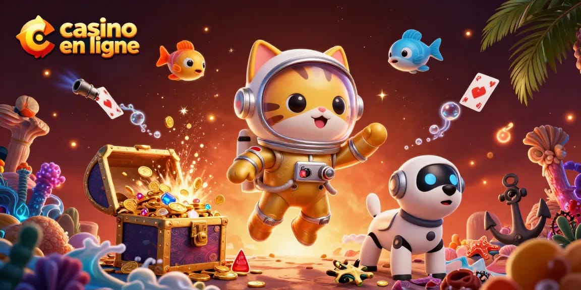 Jouez aux sensations d'un casino en ligne avec des personnages cartoon captivants dans un décor coloré.