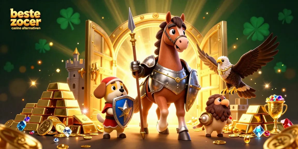 Erleben Sie die besten Zoccer Casino Alternativen mit einer aufregenden 3D-Szene voller Gold und Abenteuer!