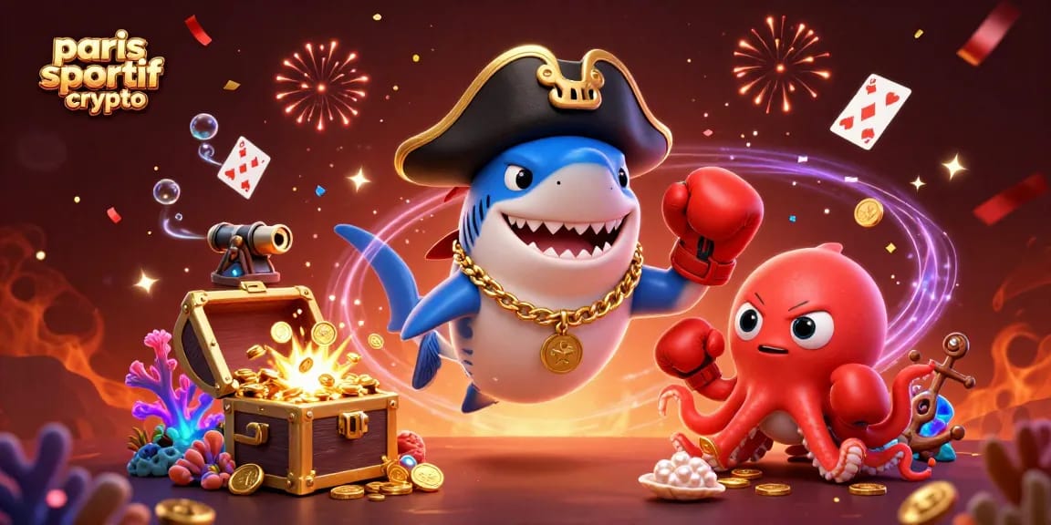 Faites vos paris sportif crypto et récoltez des gains avec nos personnages marins amusants.