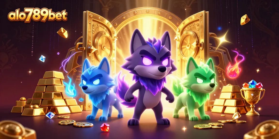 Engage in thrilling action with alo789bet as spectral wolves gather treasure in an online casino.