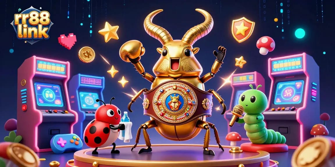 Engage with the rr88 link showcasing fun gaming vibes and dynamic characters in a vibrant casino scene.