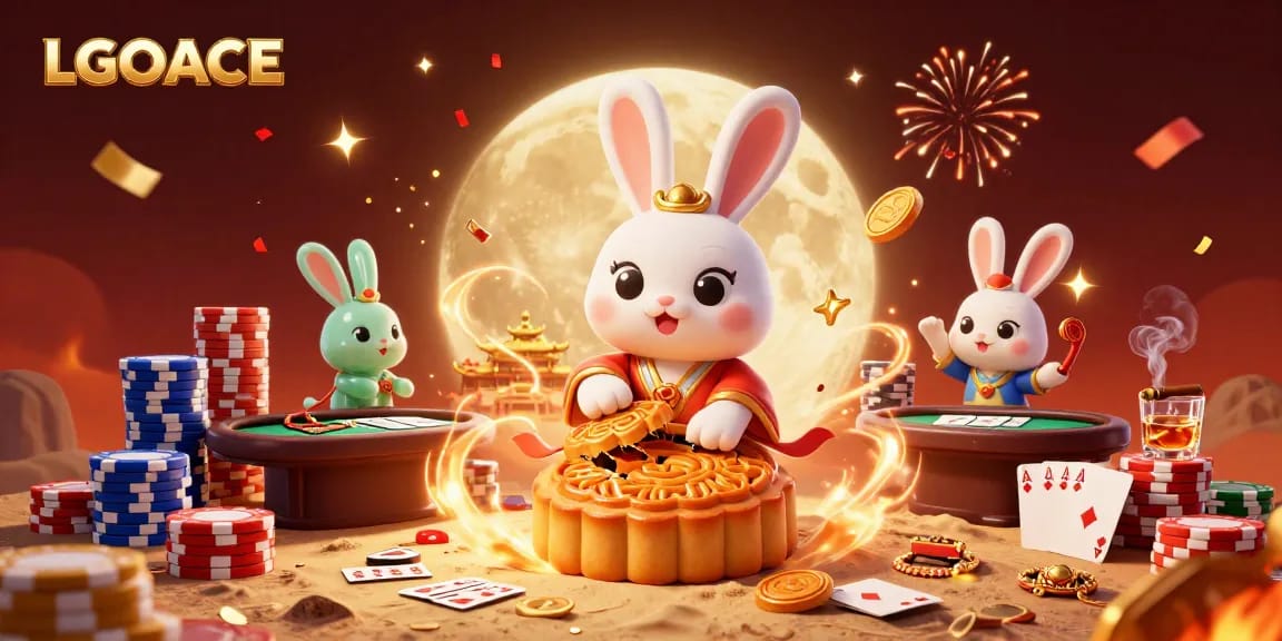LGOACE offers an exciting online gambling experience featuring vibrant poker elements and casino action.