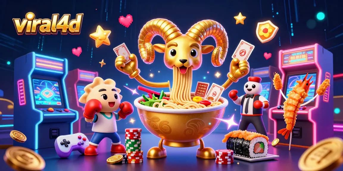 Menghadapi tantangan dan memenangkan permainan judi online viral4d dengan karakter kasino kartun menarik.