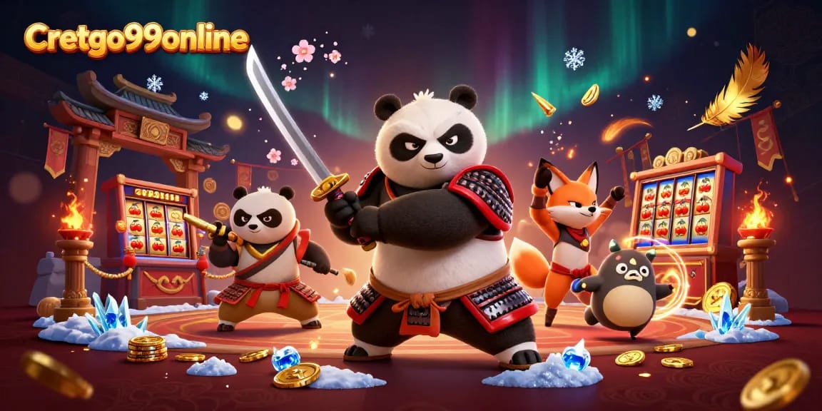 Spin the reels at cretgo99online with enchanting characters in a vibrant casino scene.