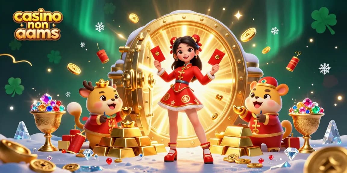 Vivi l'emozione dei casino non aams con illustrazioni vivaci di festività tradizionali e tesori straripanti.