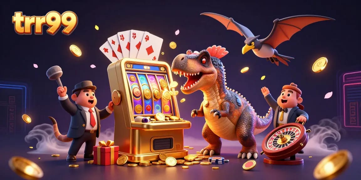 Win big at trr99 with an exciting slot machine jackpot scene and dynamic casino elements.