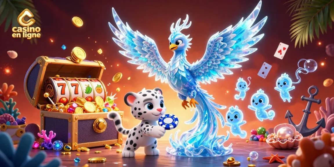 Jouer au casino en ligne avec une illustration dynamique des personnages fantastiques.
