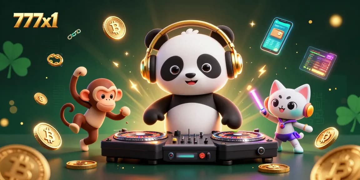 Join the excitement at 777x1 as the DJ panda spins while players win big!