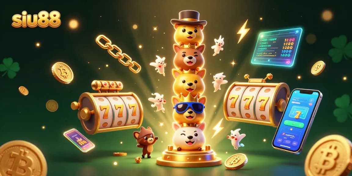 Join siu88's thrilling jackpot experience with vibrant 3D slots, totem magic, and crypto elements!