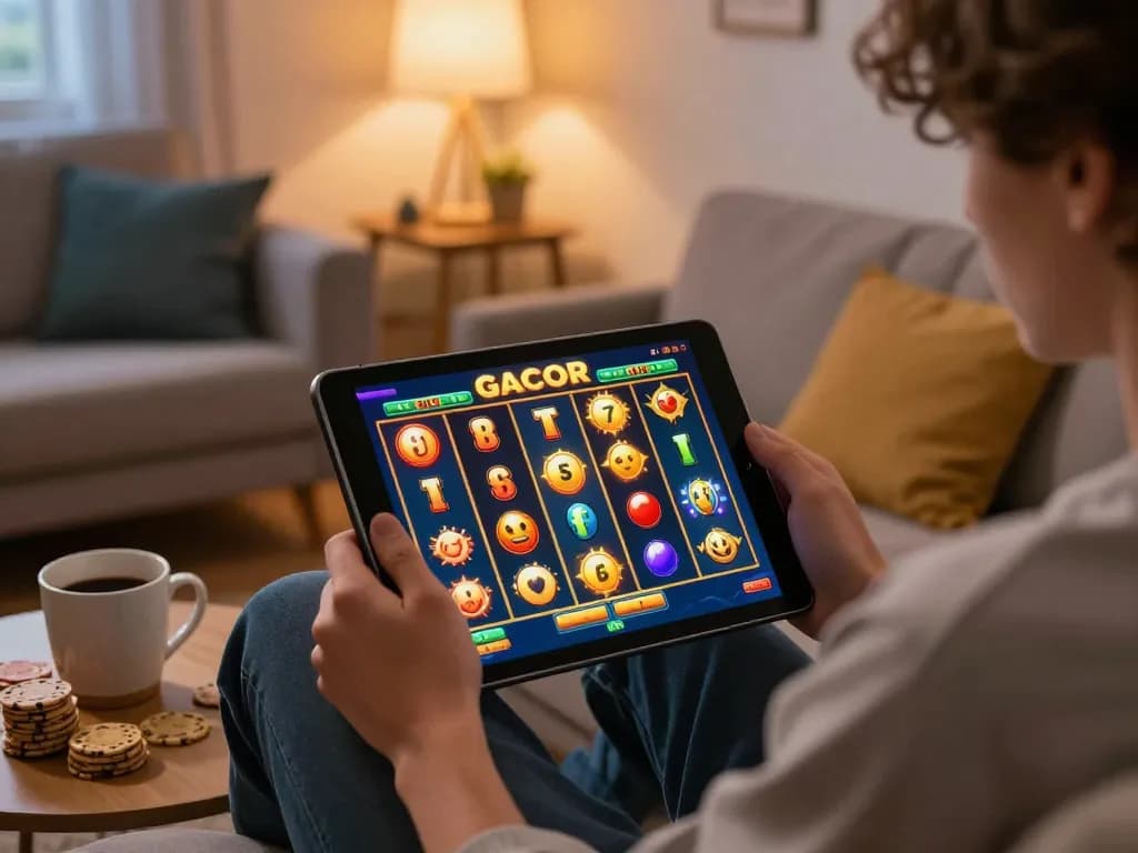 Playing the exciting slot gacor game online with immersive graphics and a cozy atmosphere